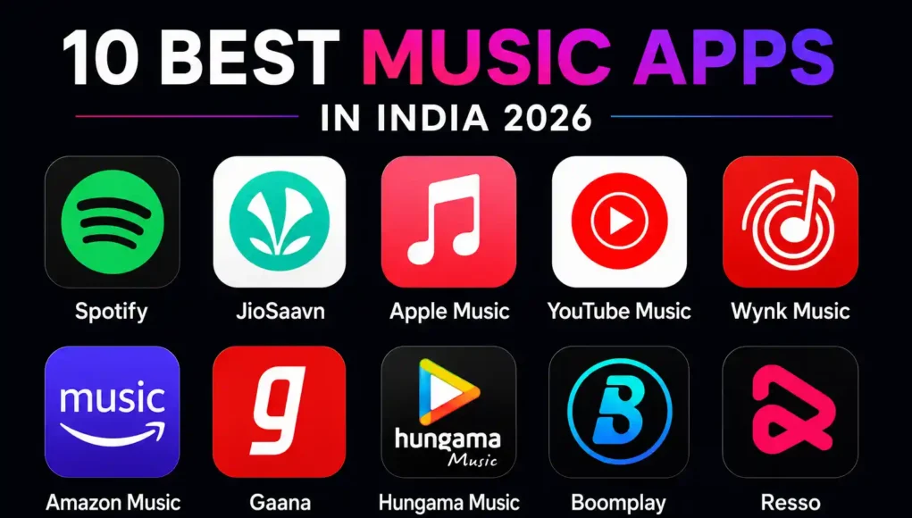 10 Best Music Apps in India 2026 10 Best Music Apps in India 2026